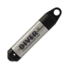 A silver and black cylindrical device labelled "Micro Diver" from www.vanessen.com, with looped ends, designed for environmental monitoring or data logging.