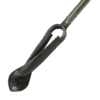 A close-up of the Edelman Auger for Coarse Sand, featuring a cylindrical metal blade and long handle. Its open spiral blade is designed for efficient digging and collecting soil samples in coarse sand.