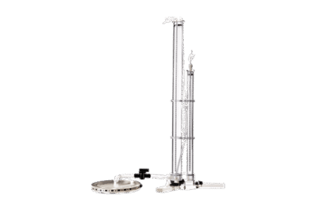 A Tension Infiltrometer Set with a tall, cylindrical design and circular base, used for measuring soil water infiltration. The apparatus is displayed against a plain white background.